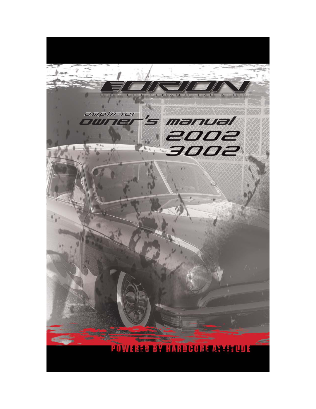 Orion Car Audio 2002, 3002 manual 