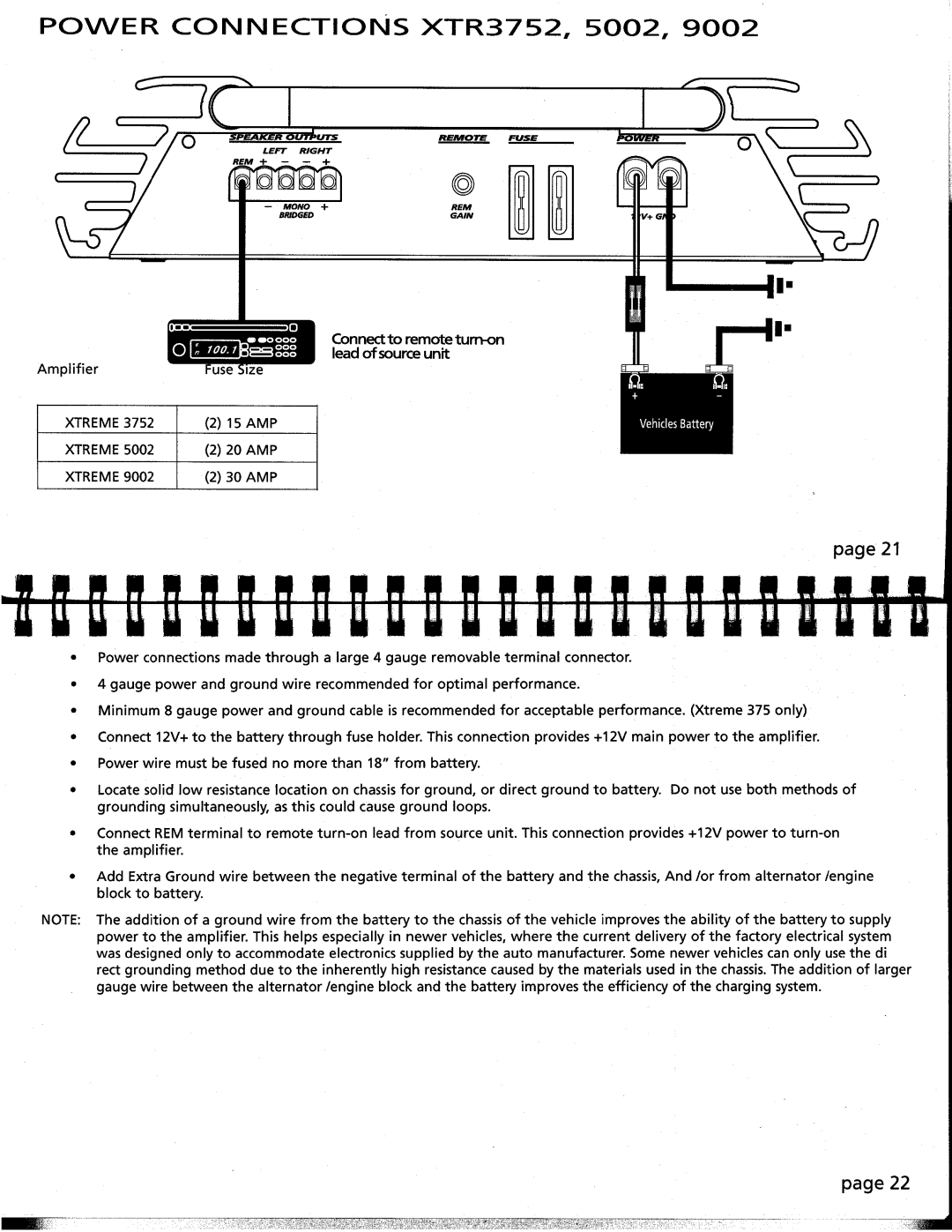 Orion Car Audio 5002, 3752, 9002 manual 