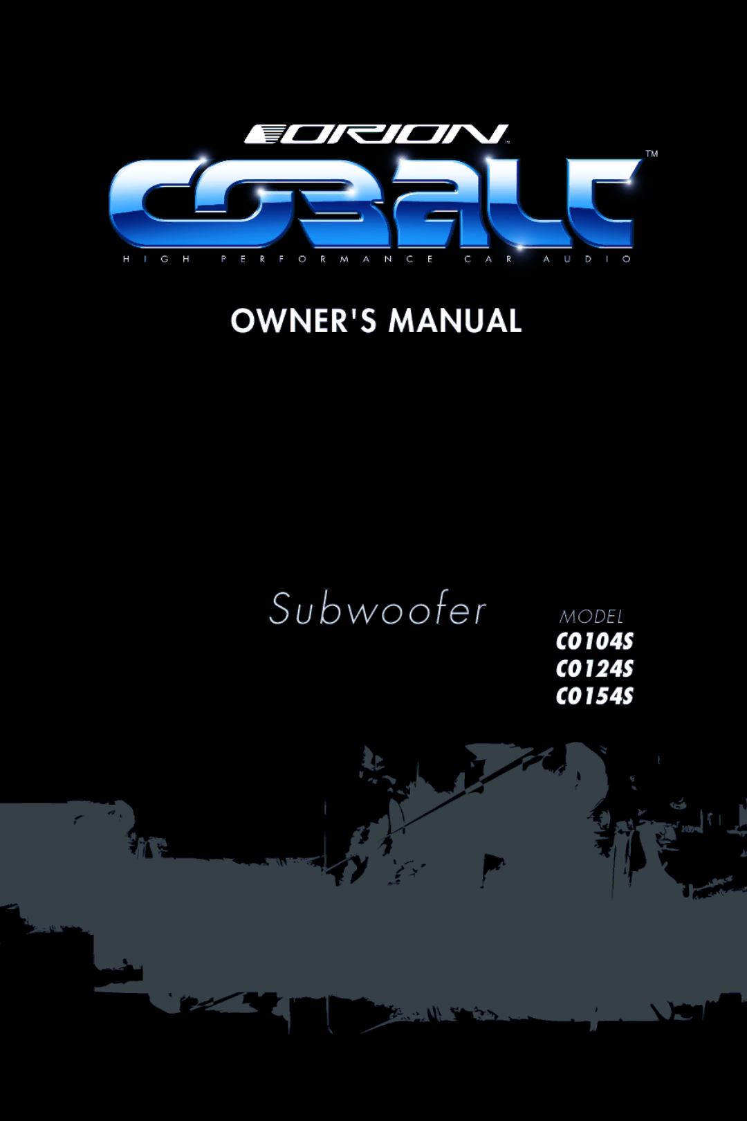 Orion Car Audio CO104S, CO154S, CO124S owner manual Subwoofer Model 