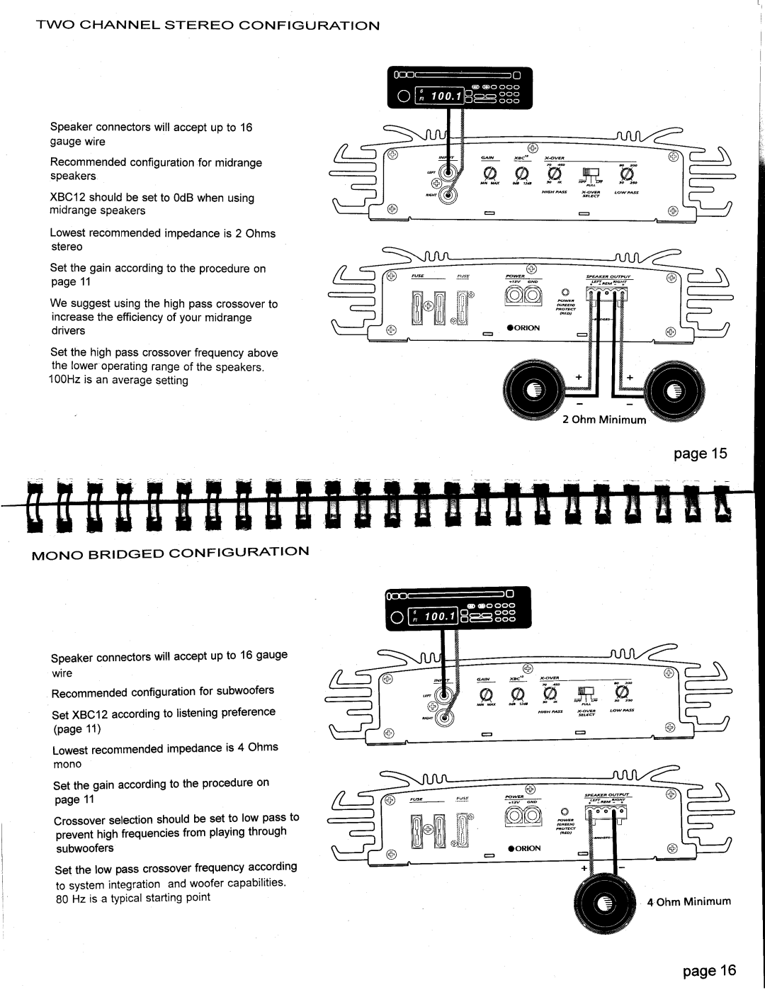 Orion Car Audio CS100.2, CS150.2 manual 