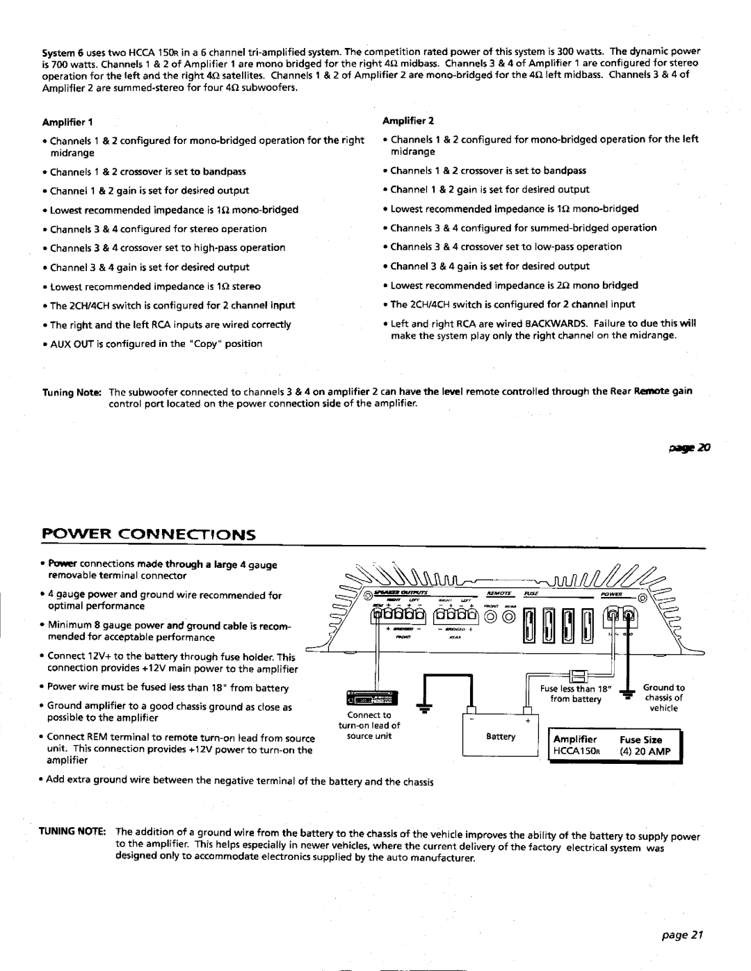 Orion Car Audio HCCA 150R manual 