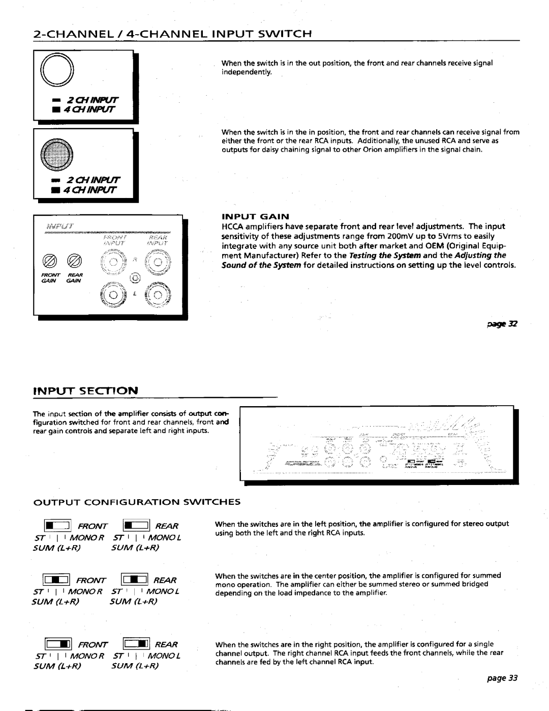 Orion Car Audio HCCA 150R manual 