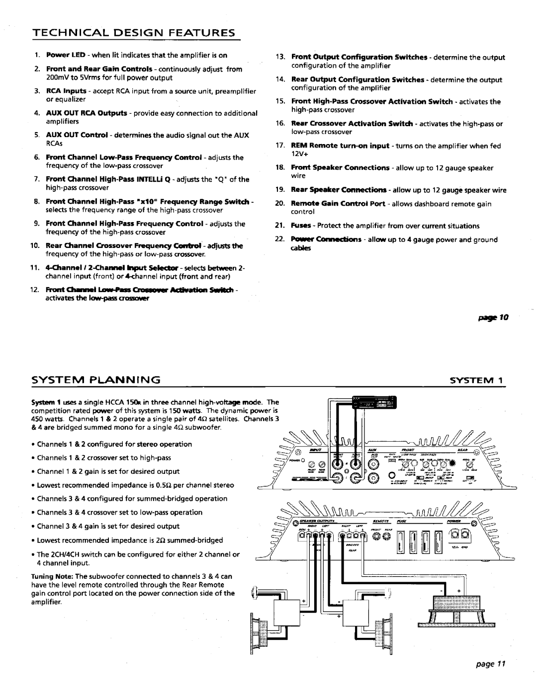 Orion Car Audio HCCA 150R manual 