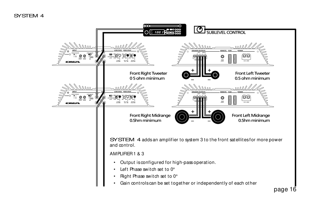 Orion Car Audio 250R & 275R, HCCA 225R, HCCA 250R, HCCA 275R owner manual System 