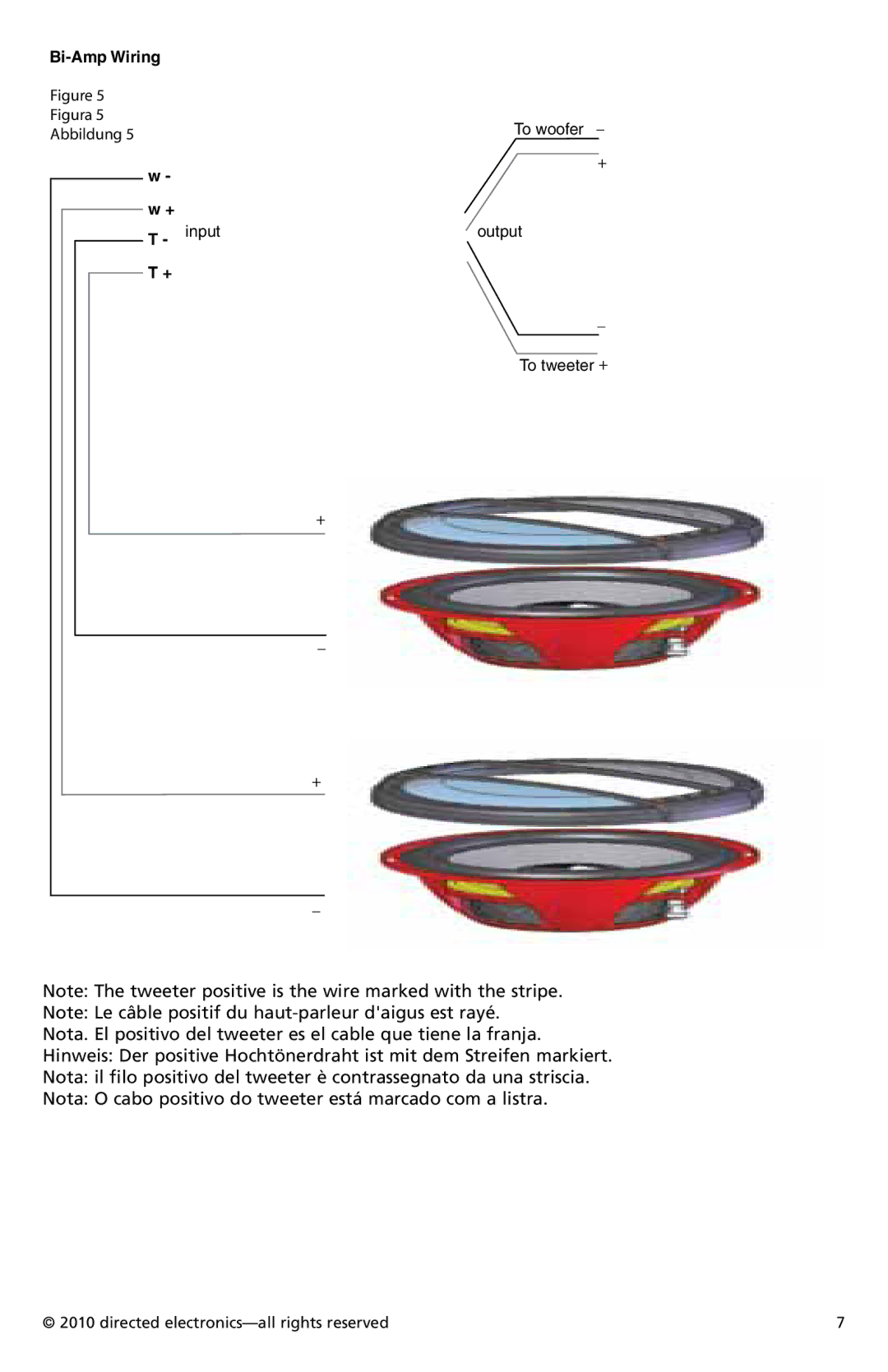 Orion Car Audio HCCA62, HCCA52 owner manual Bi-Amp Wiring 