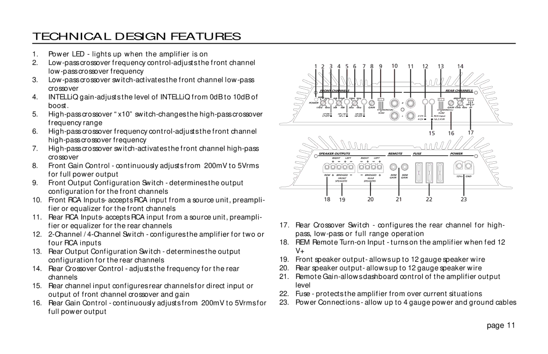 Orion Car Audio XTREME 600.4 owner manual 15 16 