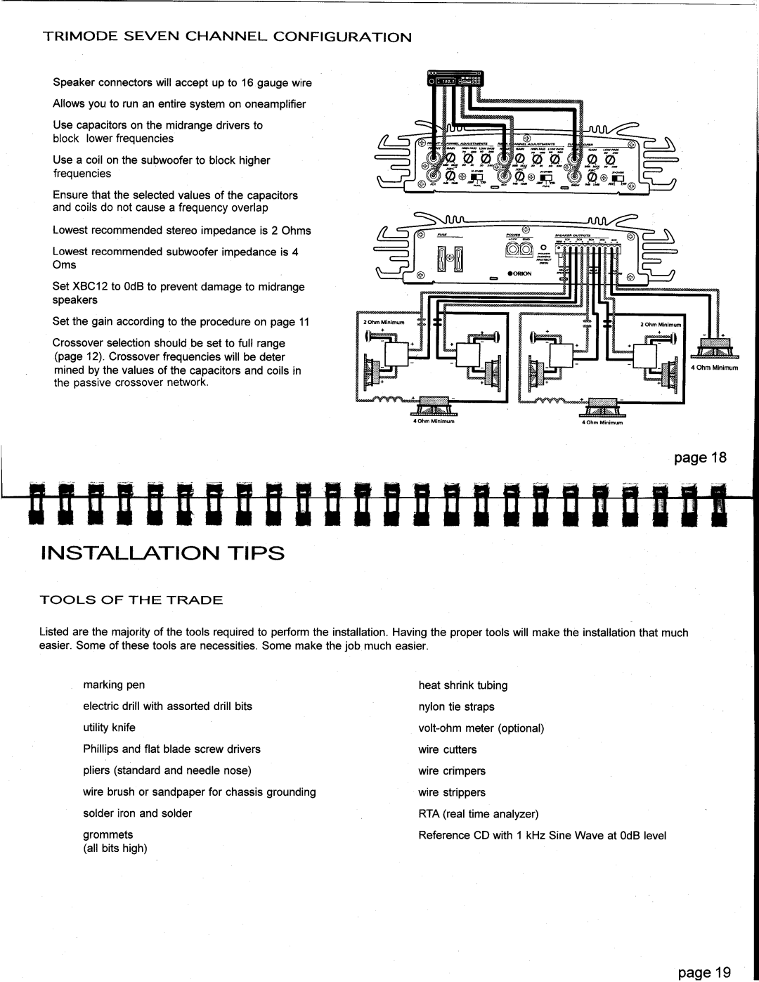 Orion CS500.5 manual 