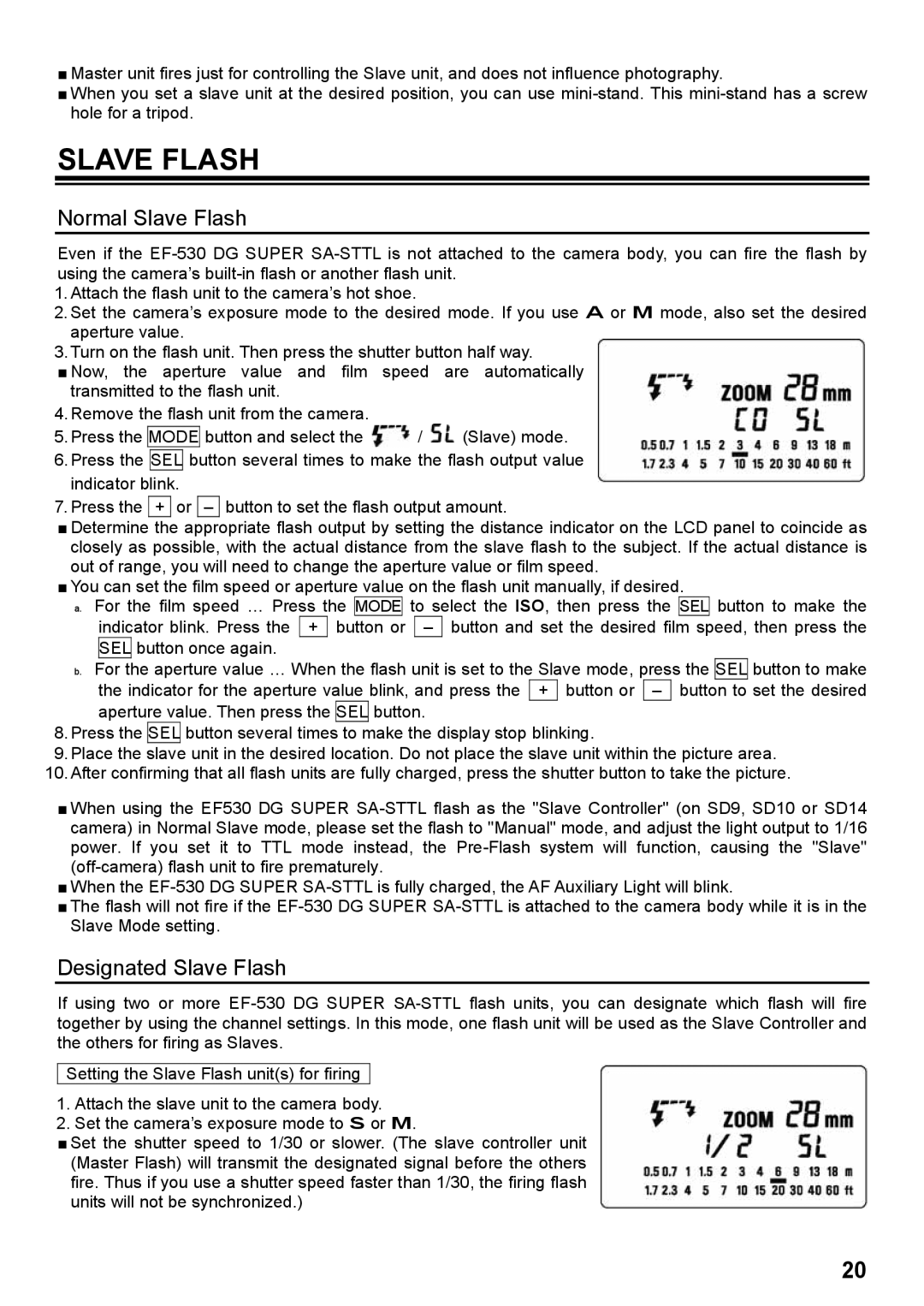 Orion EF-530 instruction manual Normal Slave Flash 