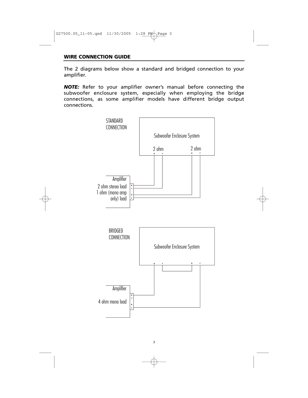 Orion HPD2 manual Wire Connection Guide 