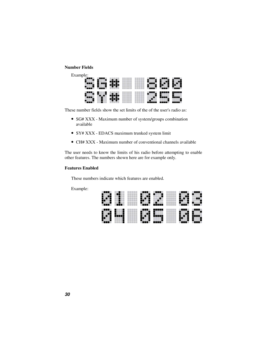 Orion LBI-38888K manual Number Fields, Features Enabled 