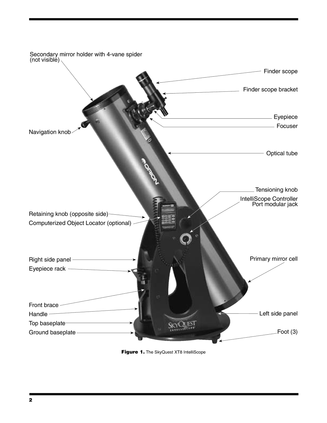 Orion XT10, XT6 instruction manual SkyQuest XT8 IntelliScope 