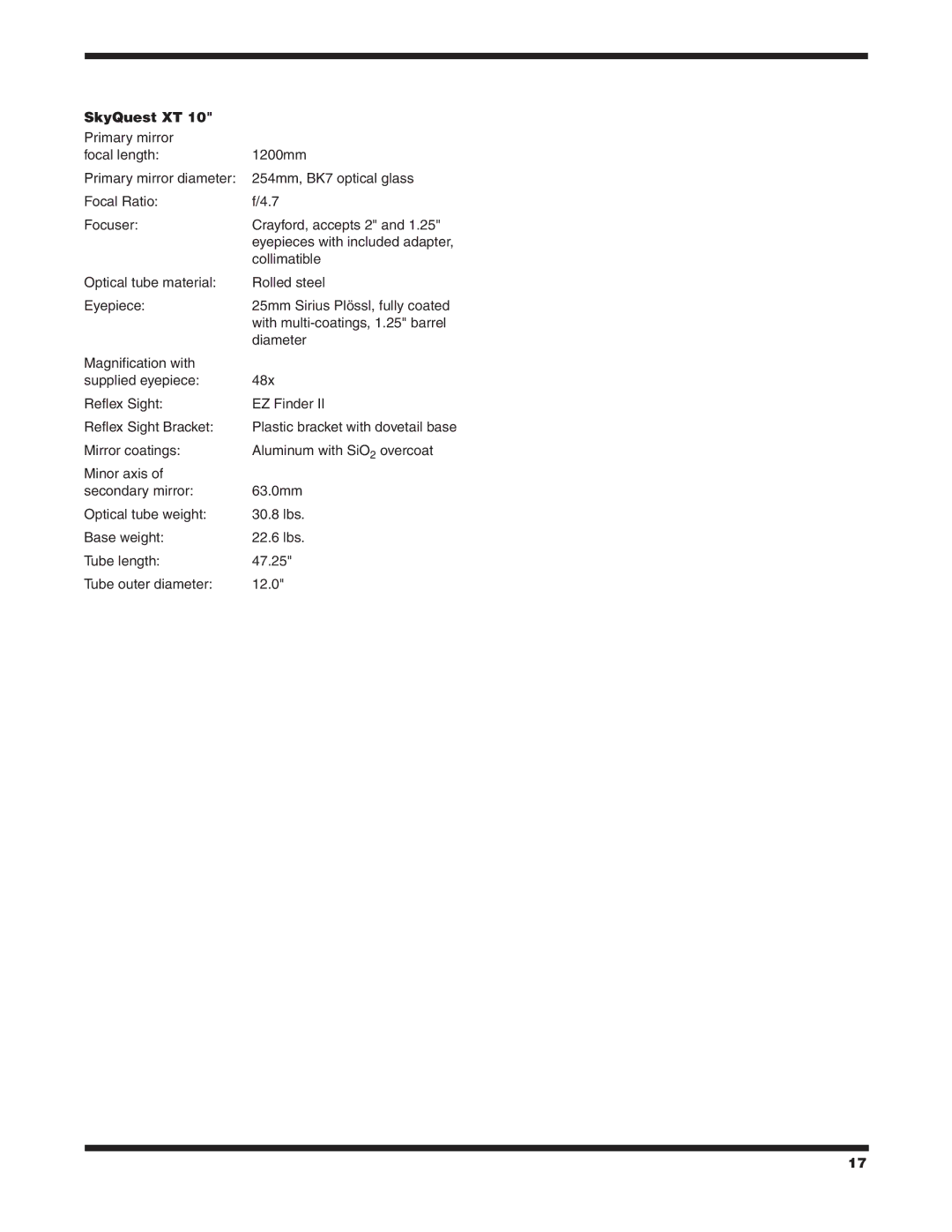 Orion XT10 CLASSIC, XT8 CLASSIC instruction manual Collimatible 