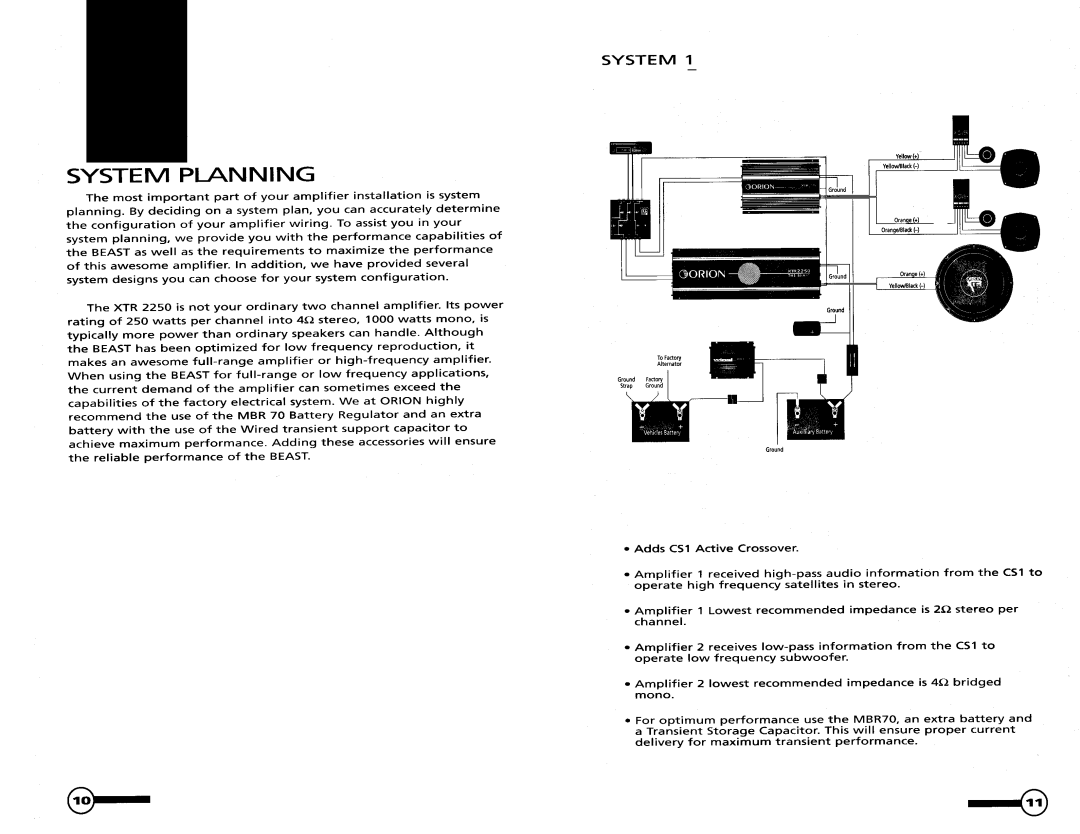 Orion XTR 2250 manual 