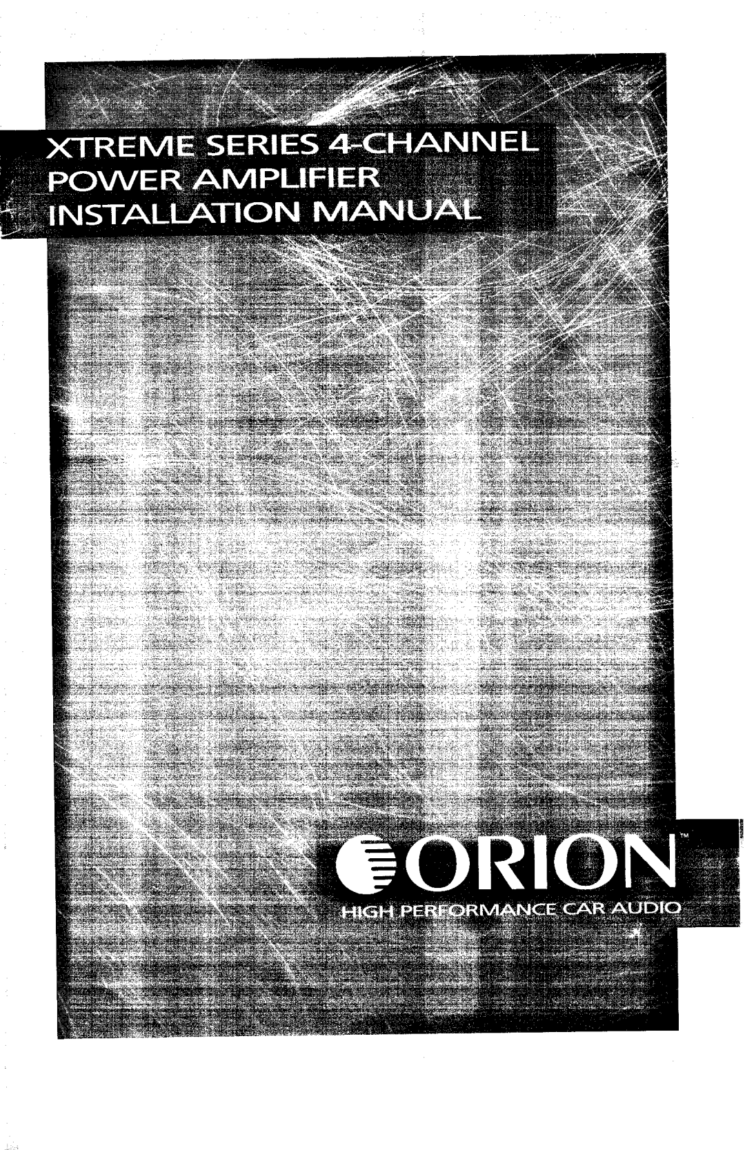 Orion XTR475 manual 