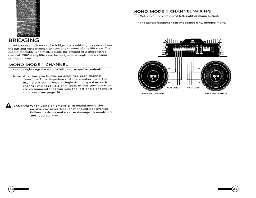 Orion XTR475 manual 