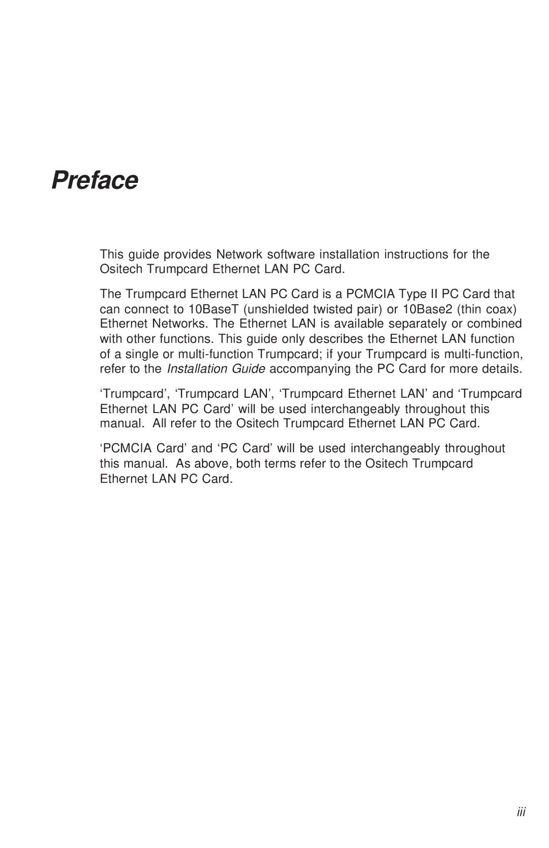 Ositech comm 614006-001 manual Preface 