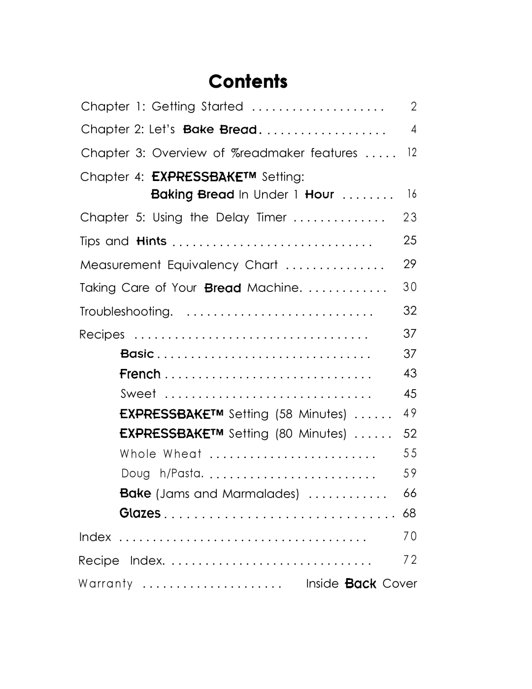 Oster 102819 user manual Contents 