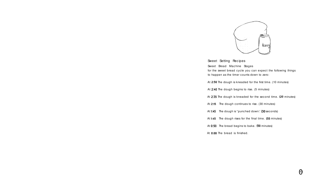 Oster 102819 user manual Sweet Setting Recipes 