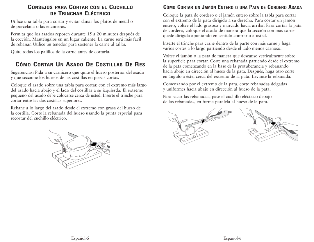 Oster 2803, 2802 Consejos Para Cortar CON EL Cuchillo DE Trinchar Eléctrico, Cómo Cortar UN Asado DE Costillas DE RES 