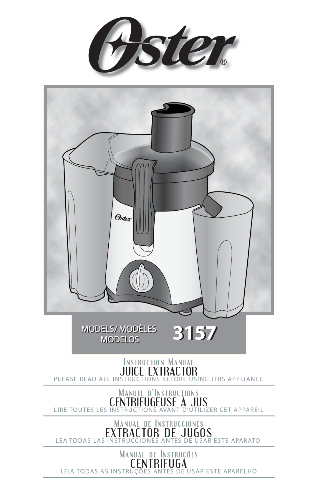 Oster 3157 instruction manual 