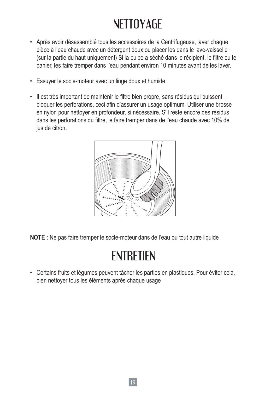 Oster 3157 instruction manual Nettoyage, Entretien 
