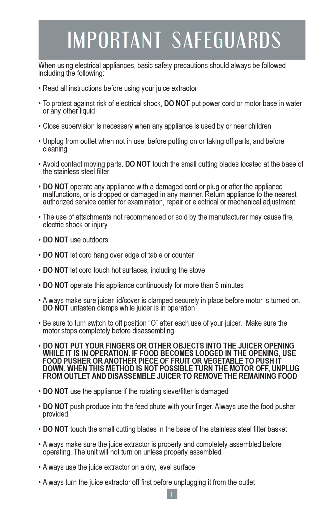 Oster 3168, 124828 user manual Important Safeguards 