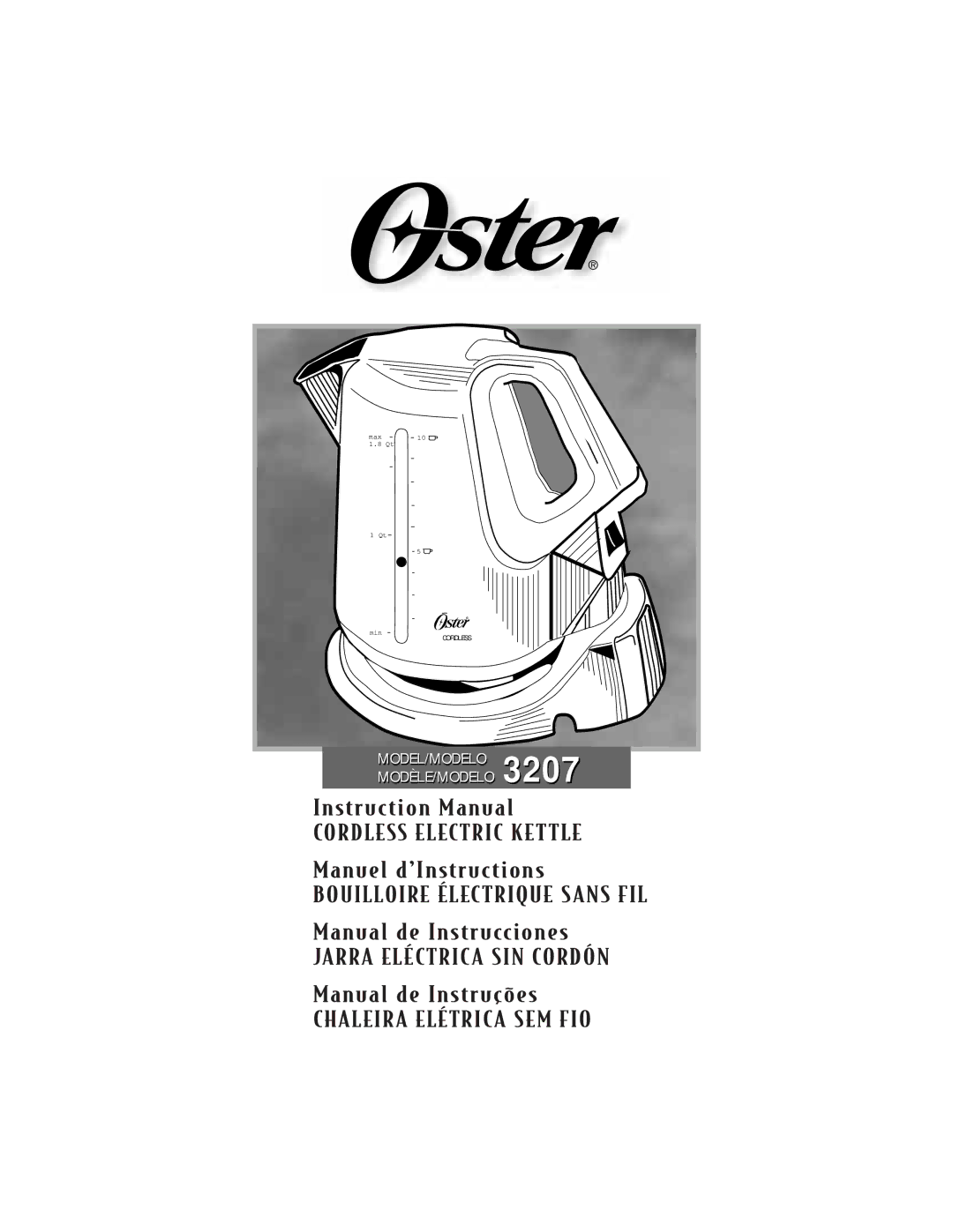 Oster 3207 instruction manual 