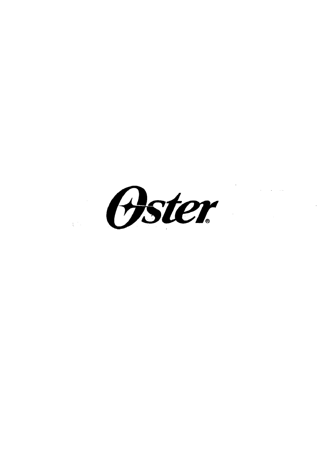 Oster 3246 manual V . May/98 