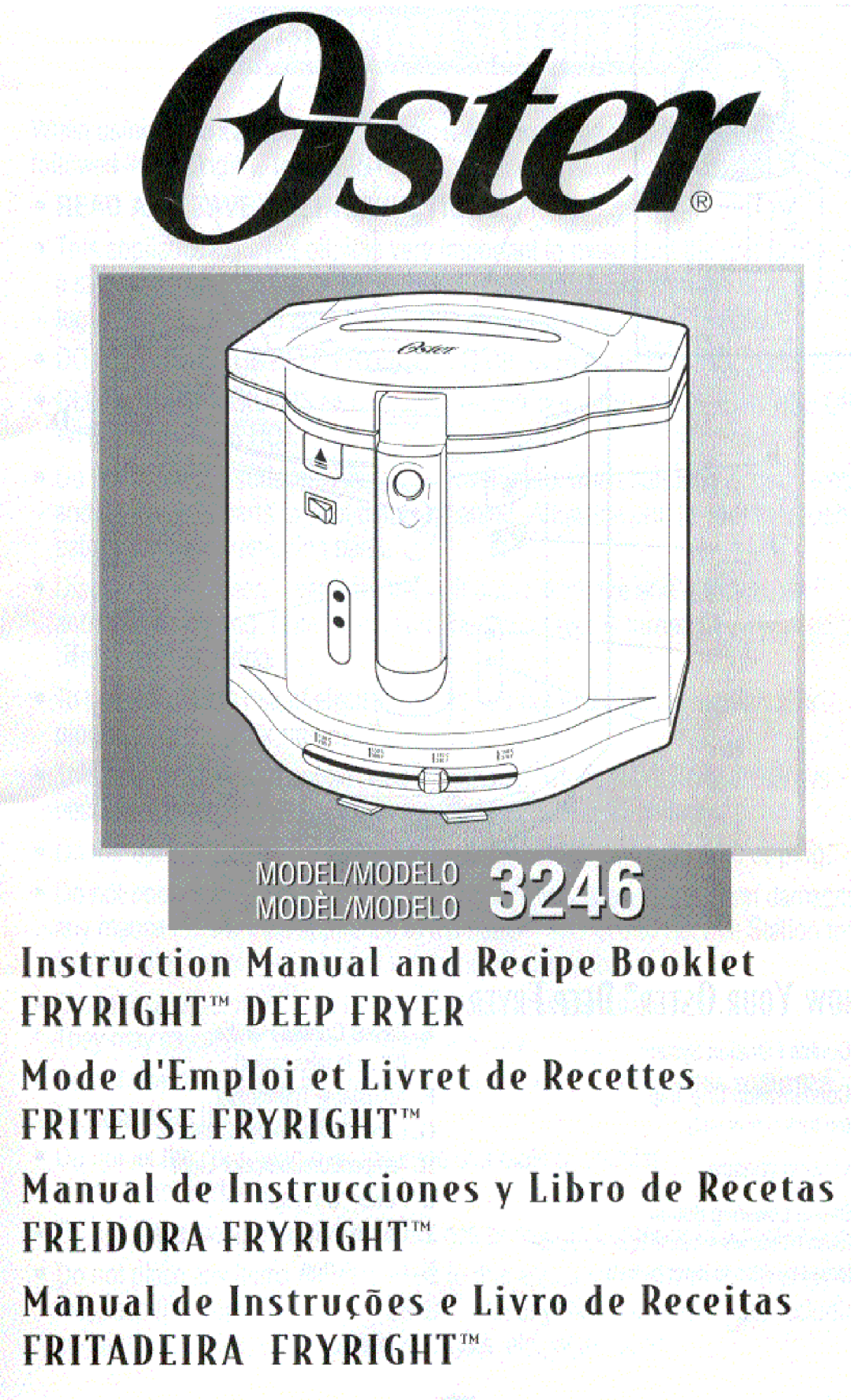 Oster 3246 manual 