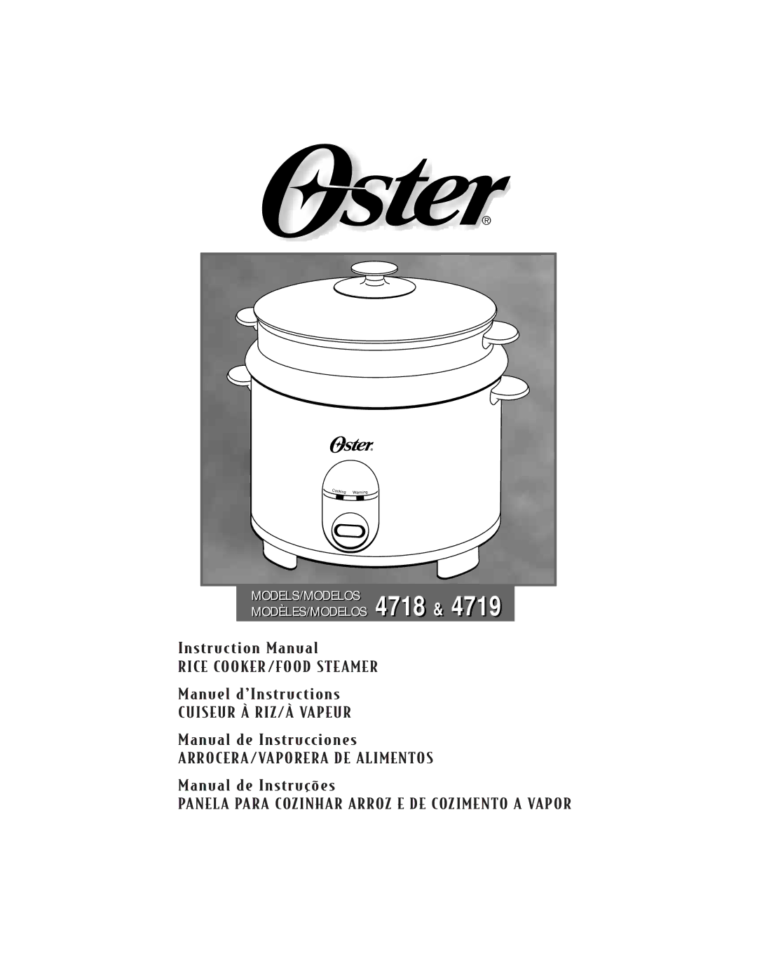 Oster 4718 instruction manual 