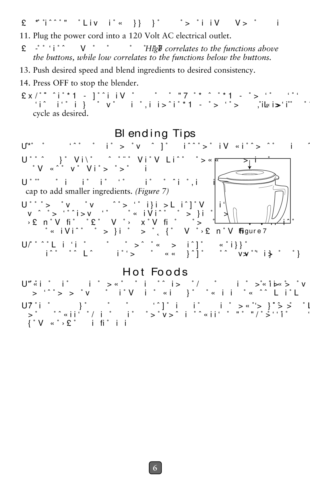 Oster BLSTMG-W, 133093-002 user manual Blending Tips, HOT Foods 