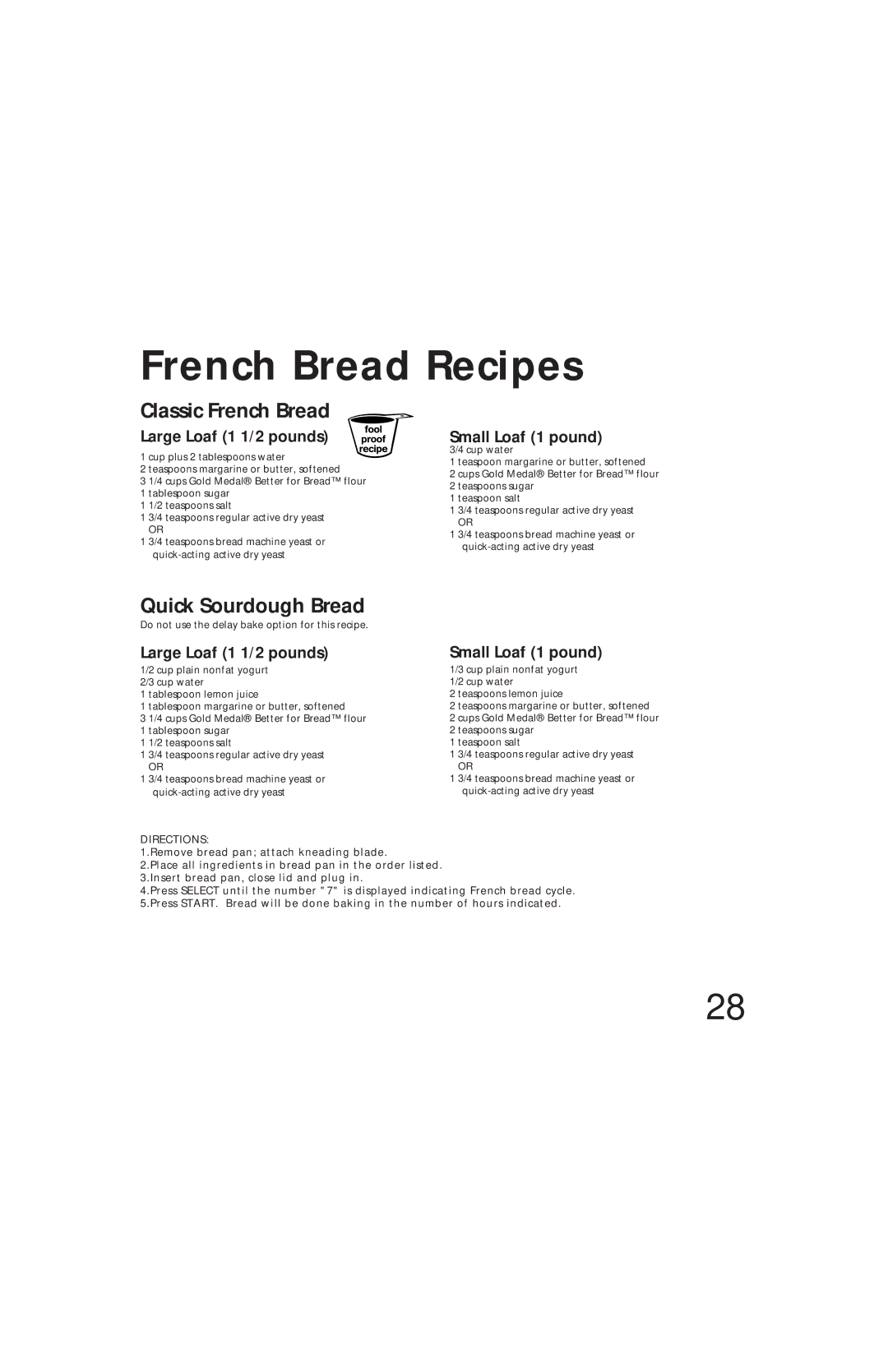 Oster Bread & Dough Maker manual French Bread Recipes, Classic French Bread, Quick Sourdough Bread 