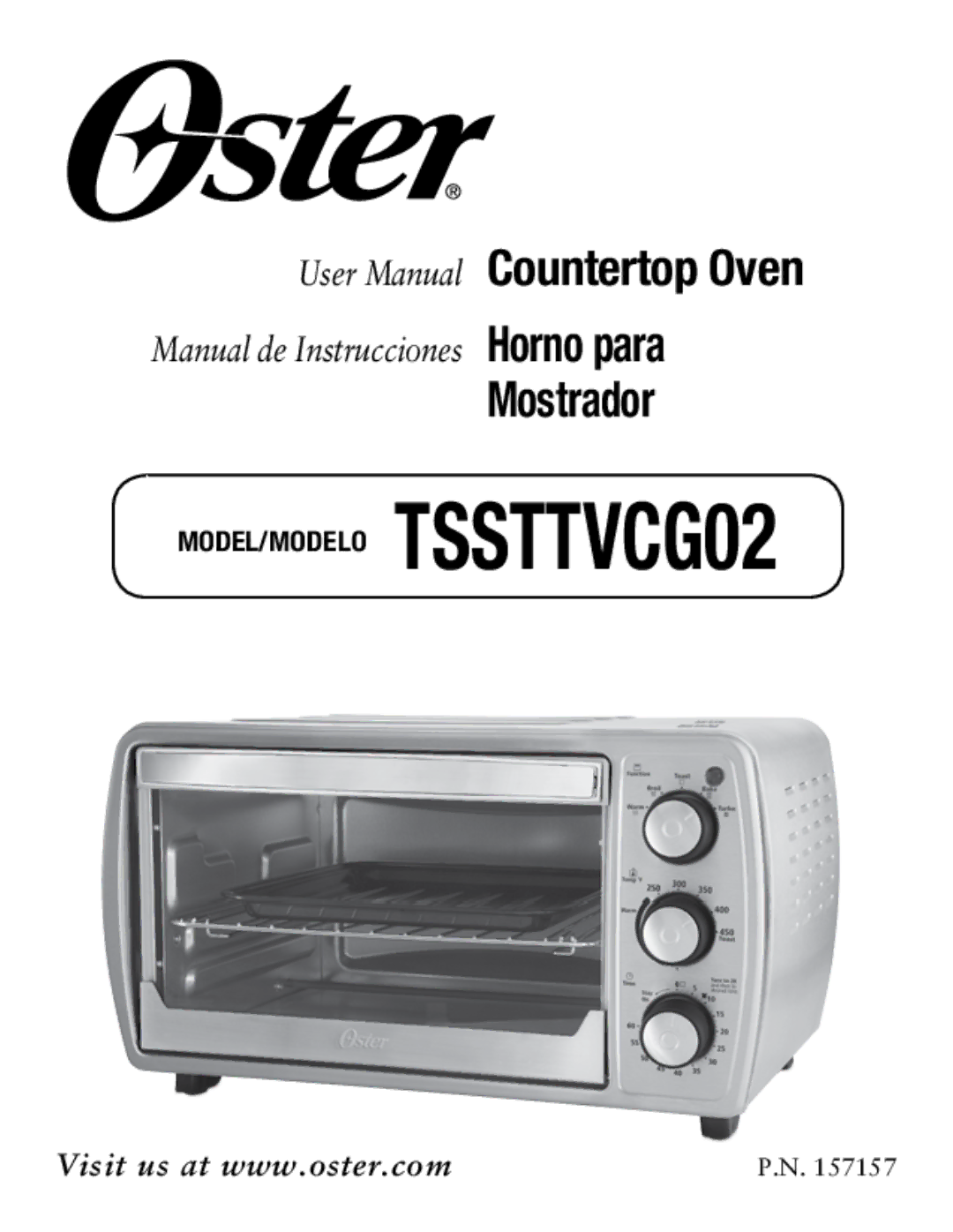 Oster tssttvcg02, countertop oven user manual Countertop Oven 