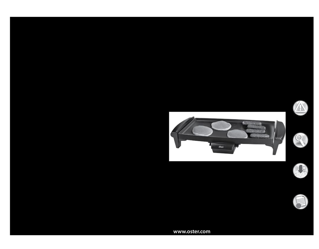 Oster CKSTGRFM05 warranty Plancha Eléctrica User Guide/ Guía del Usuario, Electric Griddle, Safety, How to use, Cleaning 