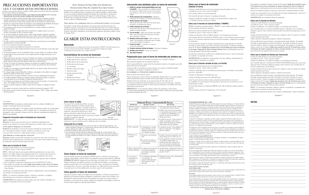 Oster TSSTTVSK01 Calentar el horno, Cómo usar la función de Calentar/Entibiar Warm, Cómo usar la función de Hornear 