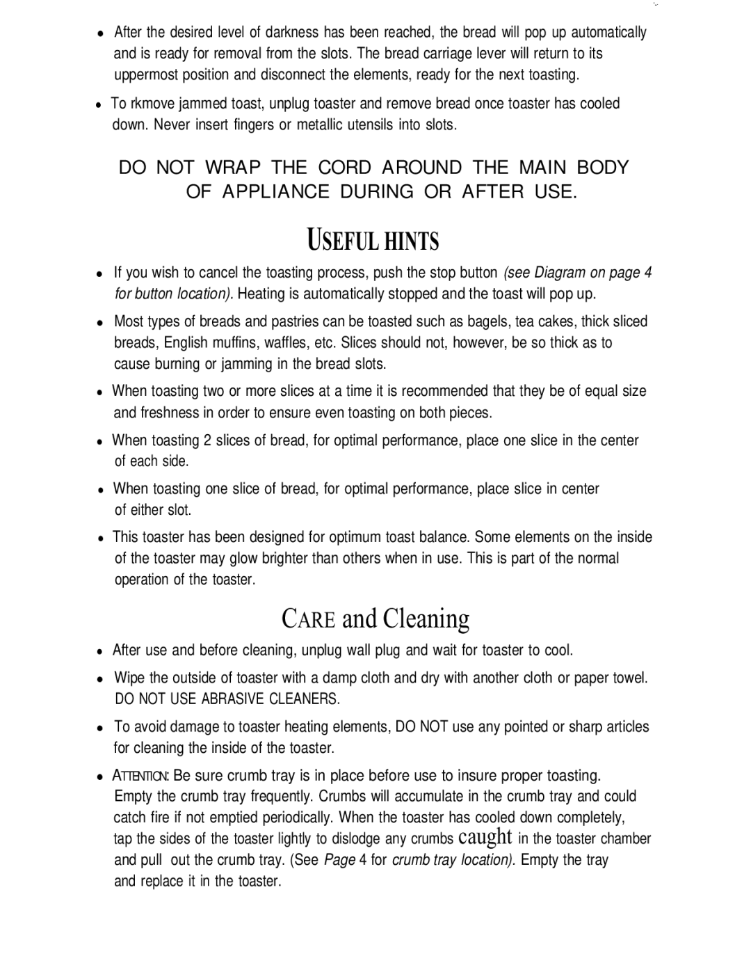 Oster TOASTERS instruction manual Either slot, Replace it in the toaster 