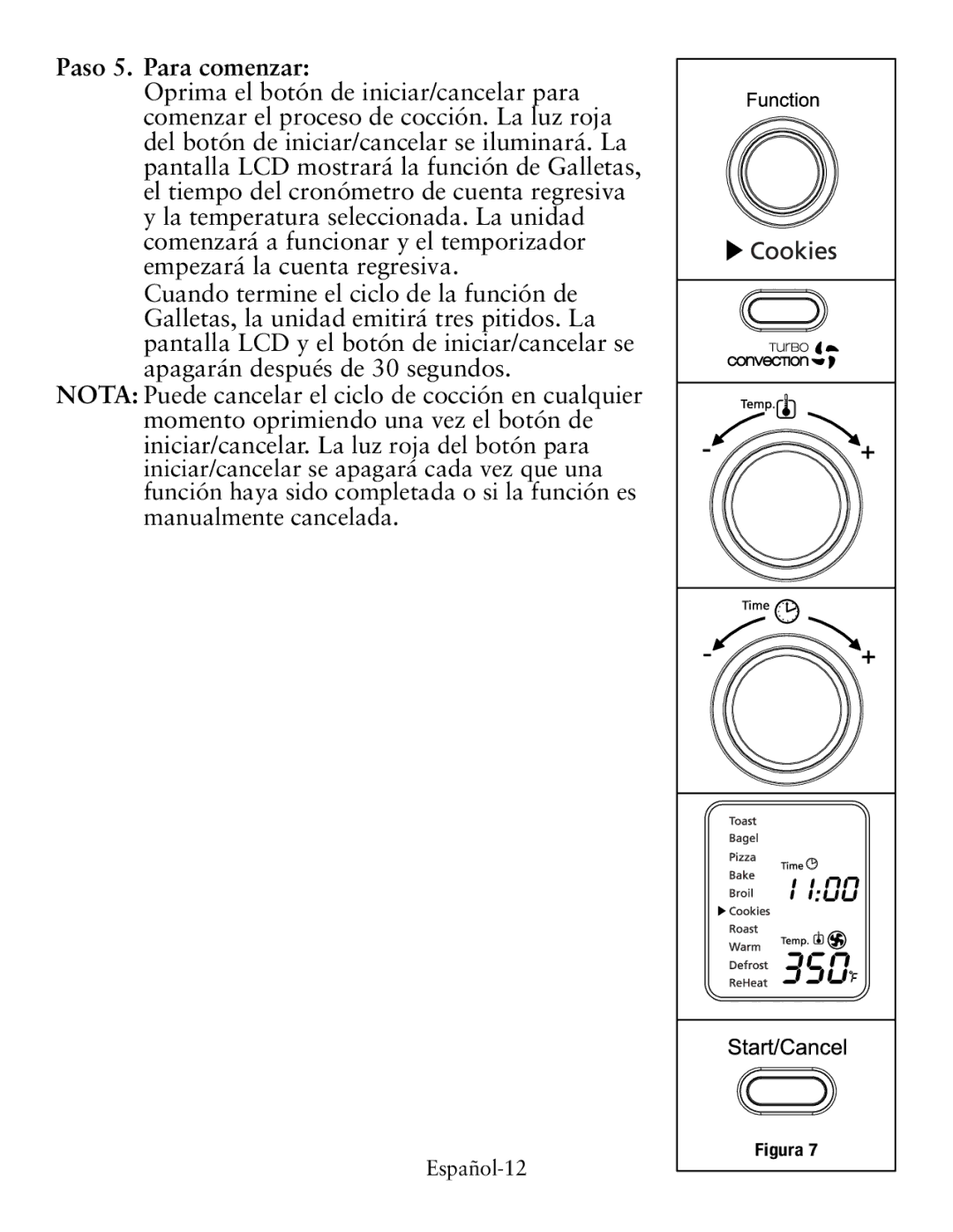 Oster TSSTTVDFL1 user manual Español-12 