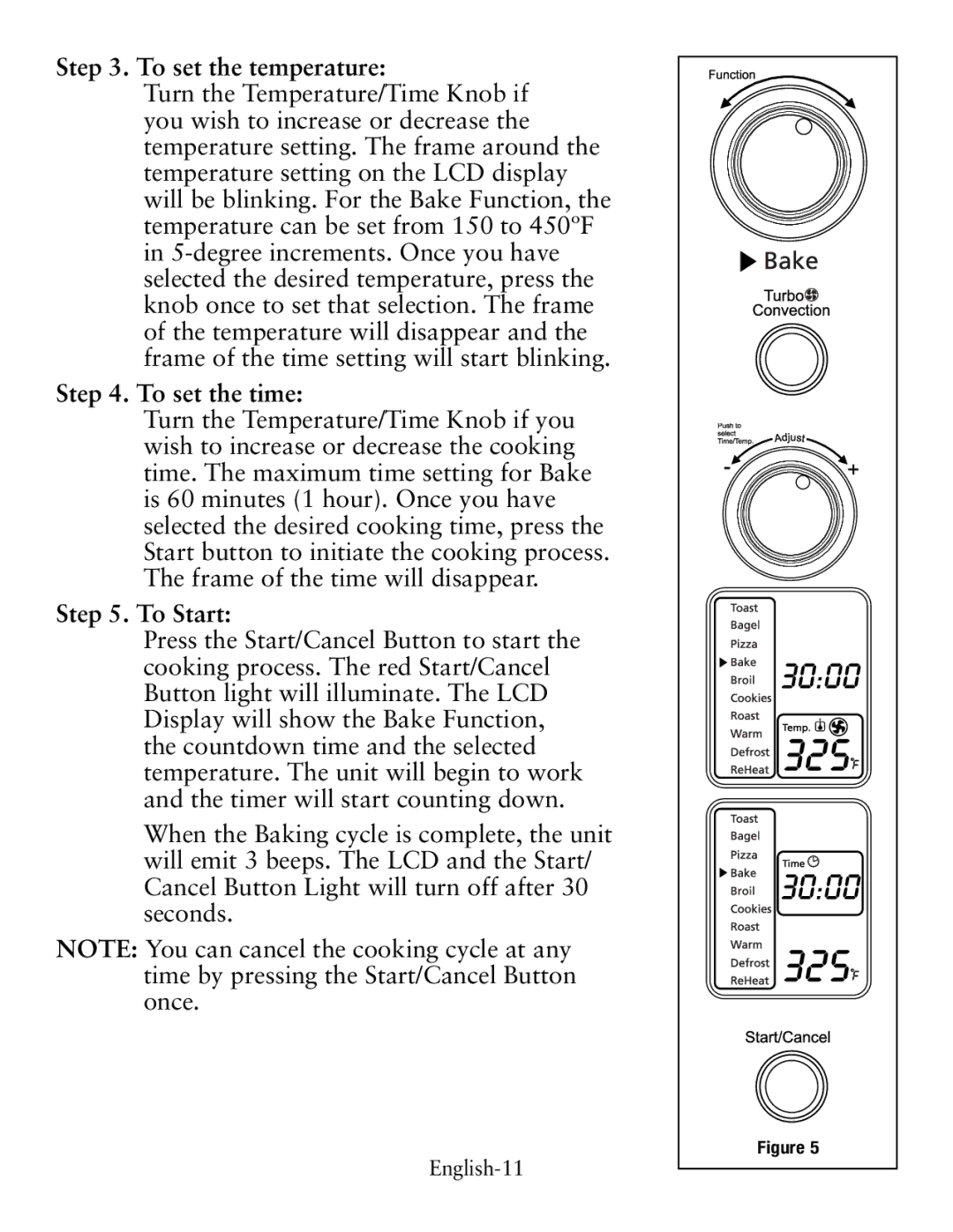 Oster Digital Countertop Oven, TSSTTVDG01 user manual English-11 