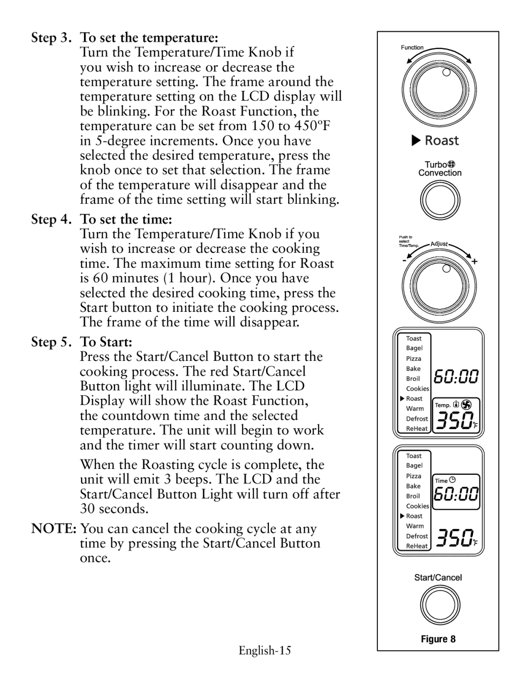 Oster Digital Countertop Oven, TSSTTVDG01 user manual English-15 