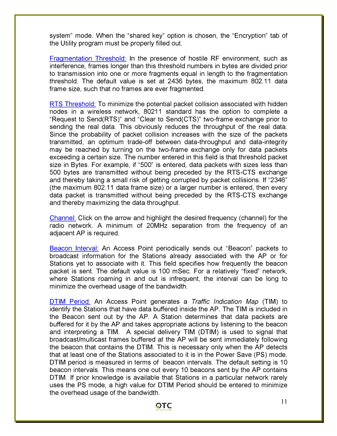 OTC Wireless ACR-201, ASR-102 manual 