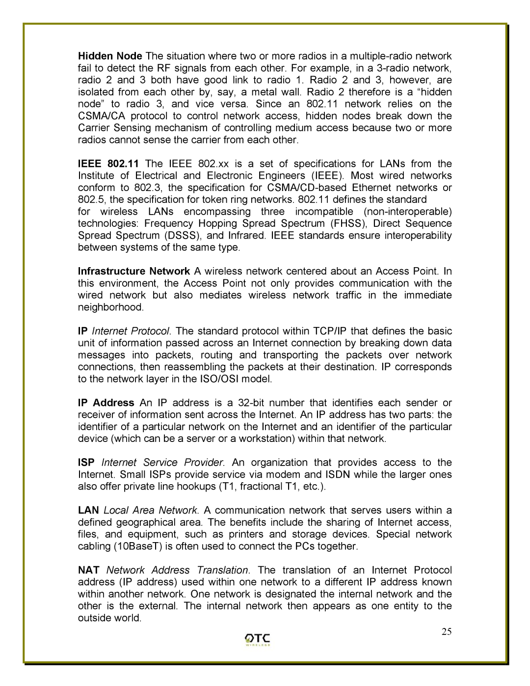 OTC Wireless ACR-201, ASR-102 manual 