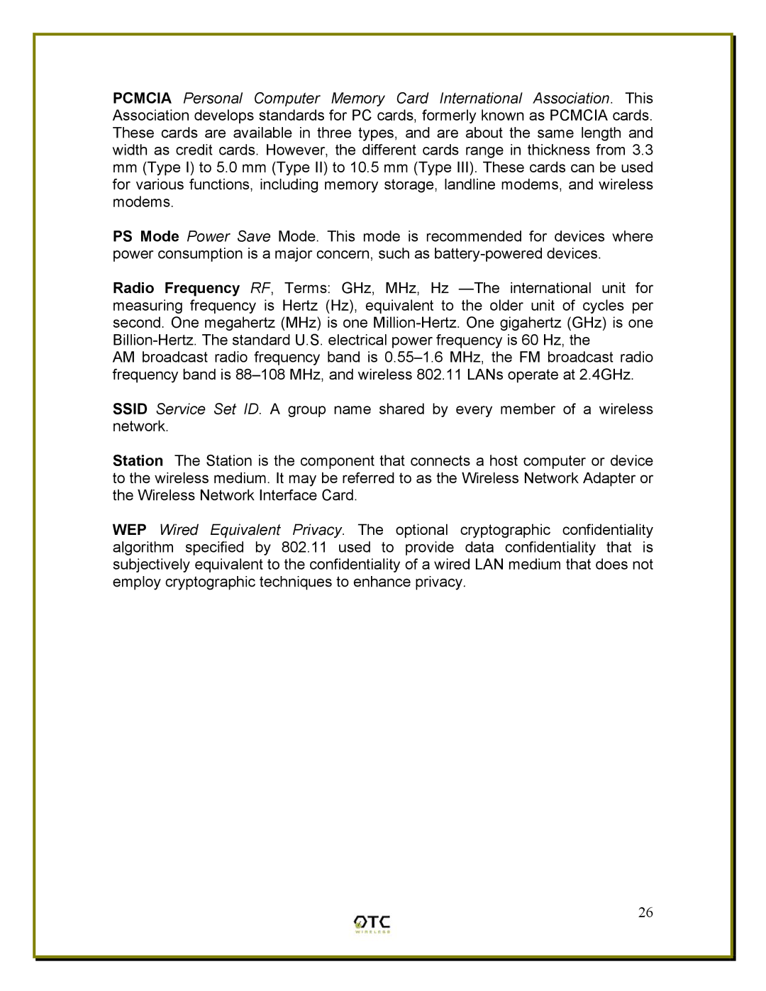 OTC Wireless ASR-102, ACR-201 manual 