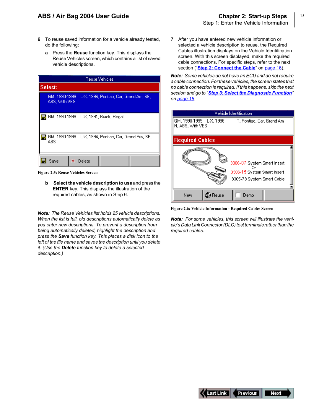 OTC Wireless switch/hub manual Enter the Vehicle Information 