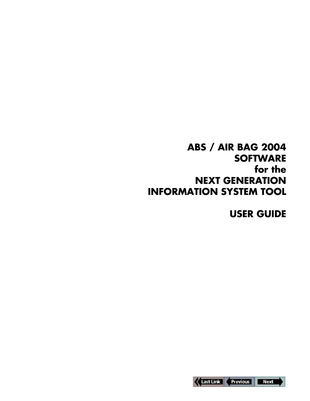 OTC Wireless switch/hub manual Next Generation Information System Tool User Guide 