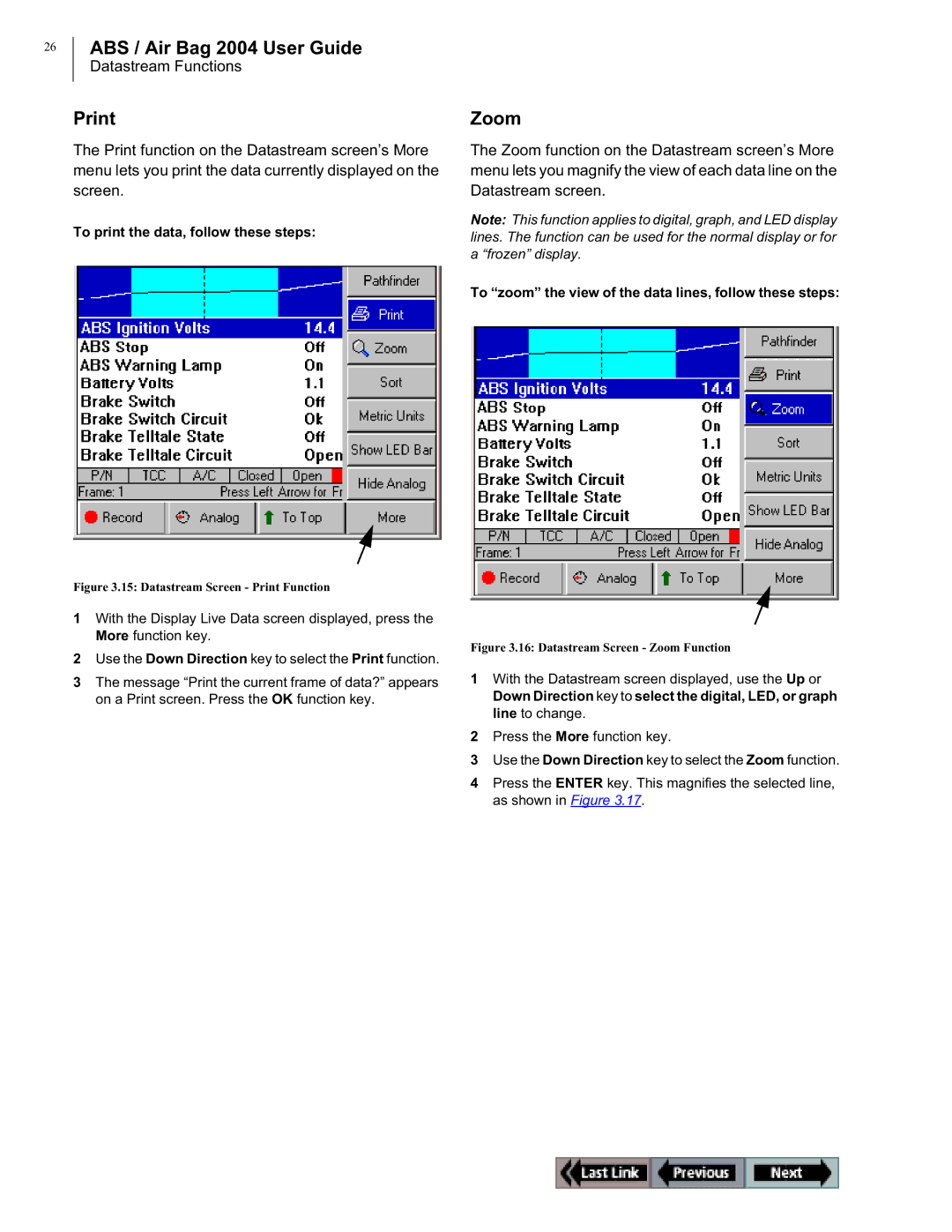 OTC Wireless switch/hub manual Print, Zoom, To print the data, follow these steps 