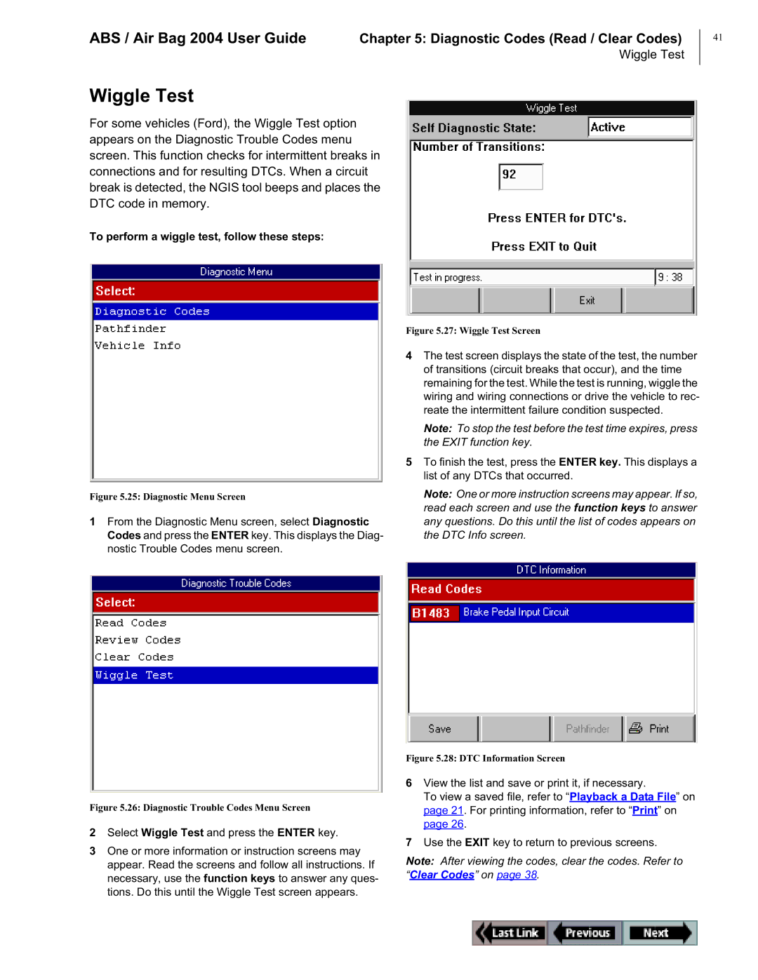 OTC Wireless switch/hub manual Wiggle Test, To perform a wiggle test, follow these steps 