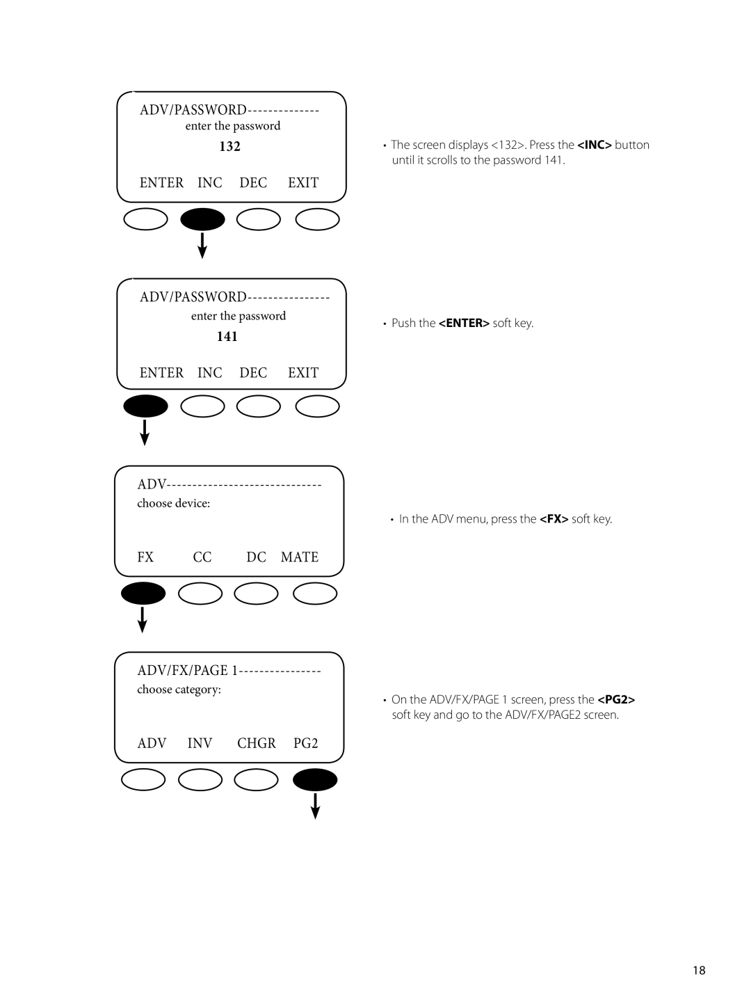 Outback Power Systems GTFX, GVFX manual Adv/Password 