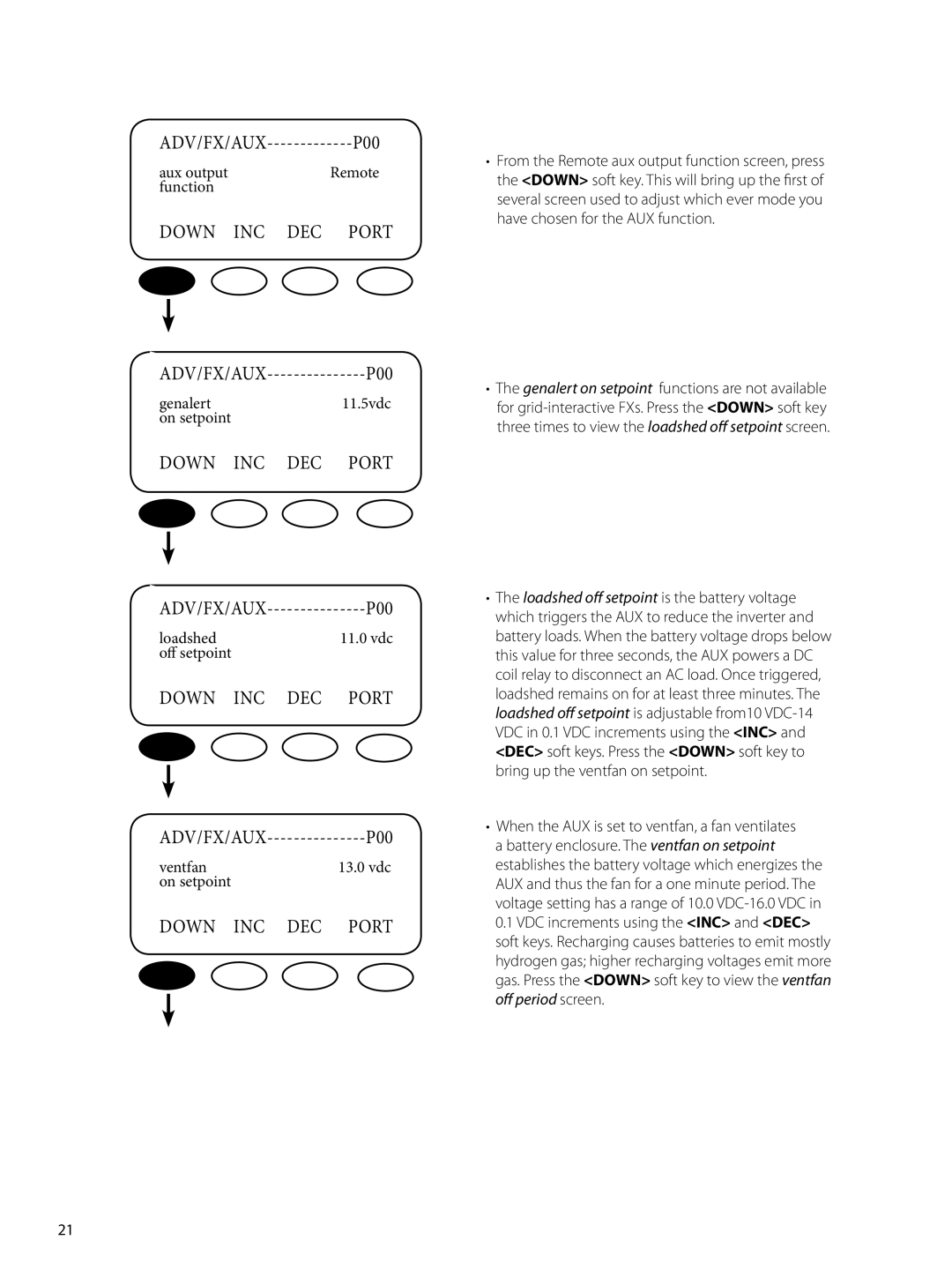 Outback Power Systems GVFX, GTFX manual P00 