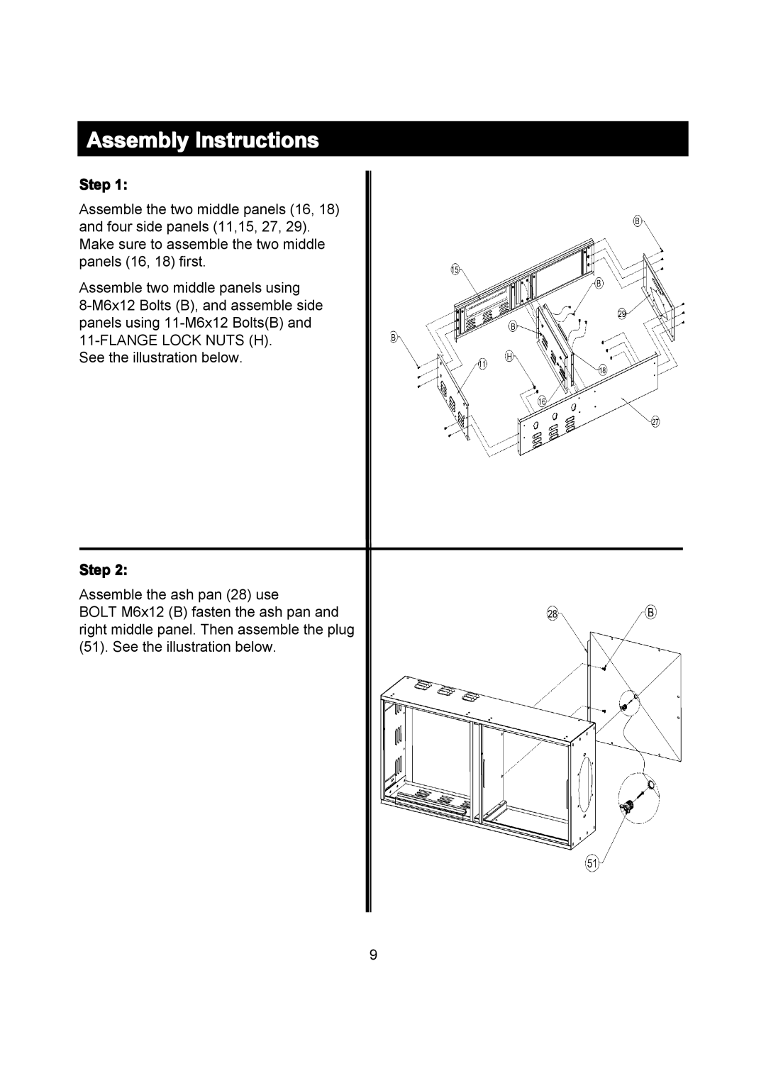 Outdoor Gourmet CG3023E instruction manual Assembly Instructions 