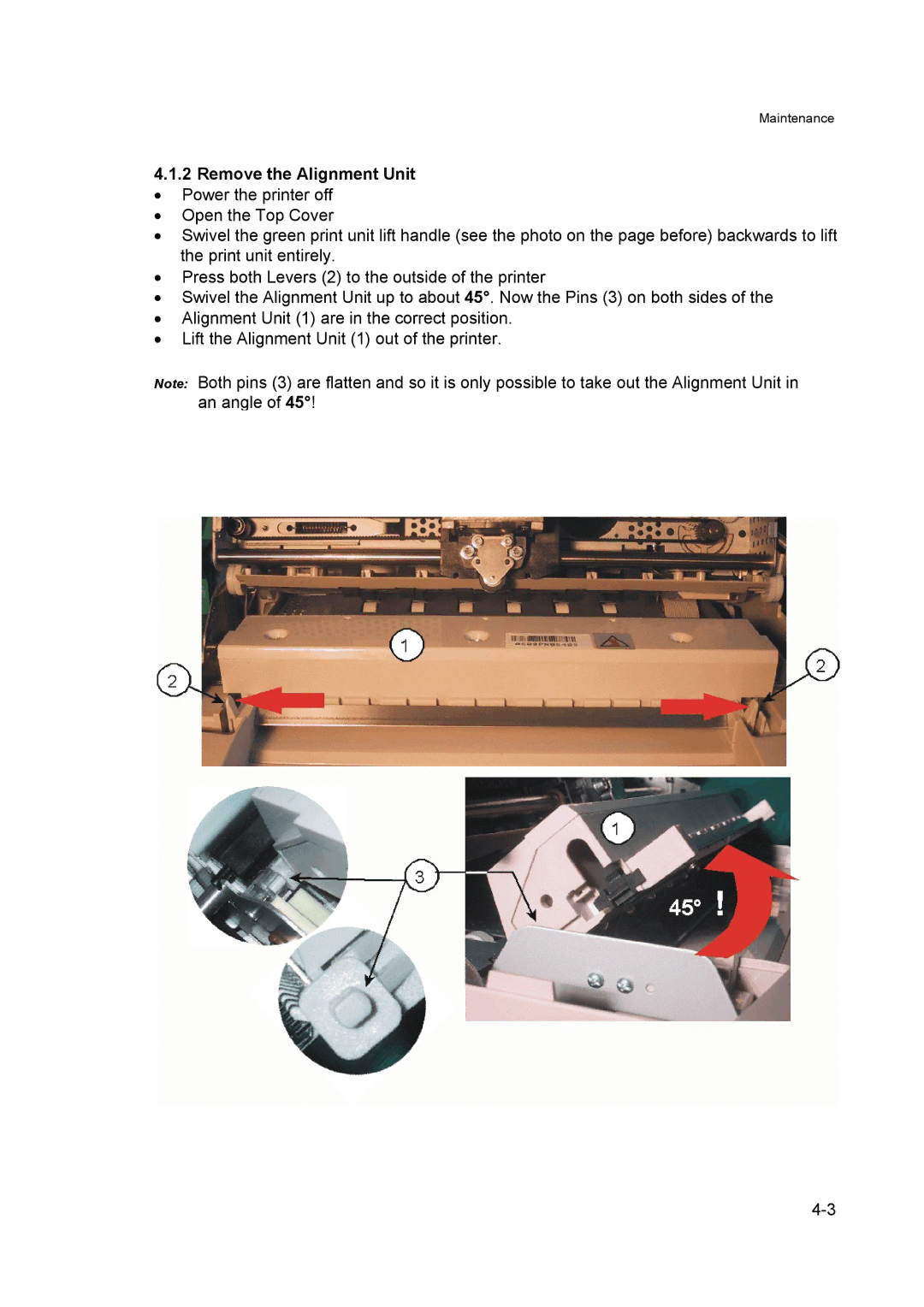 Output Solutions 650 manual Remove the Alignment Unit 